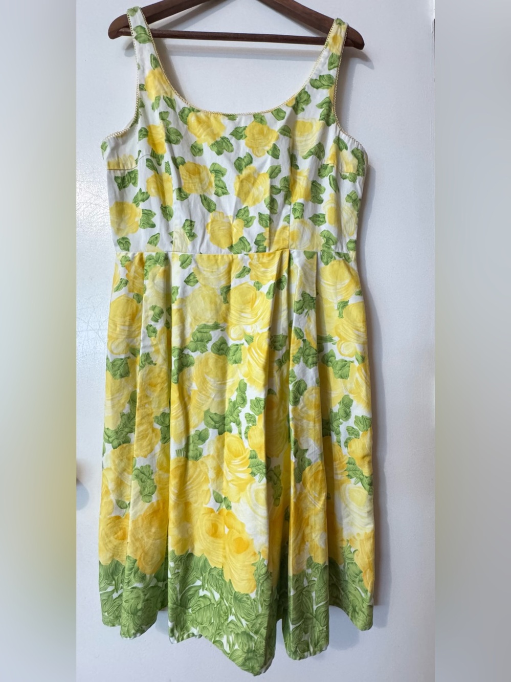 Rare! Pinup swing dress Floral Dress cotton